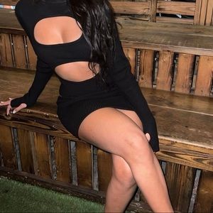 PRETTY LITTLE THING BLACK DRESS